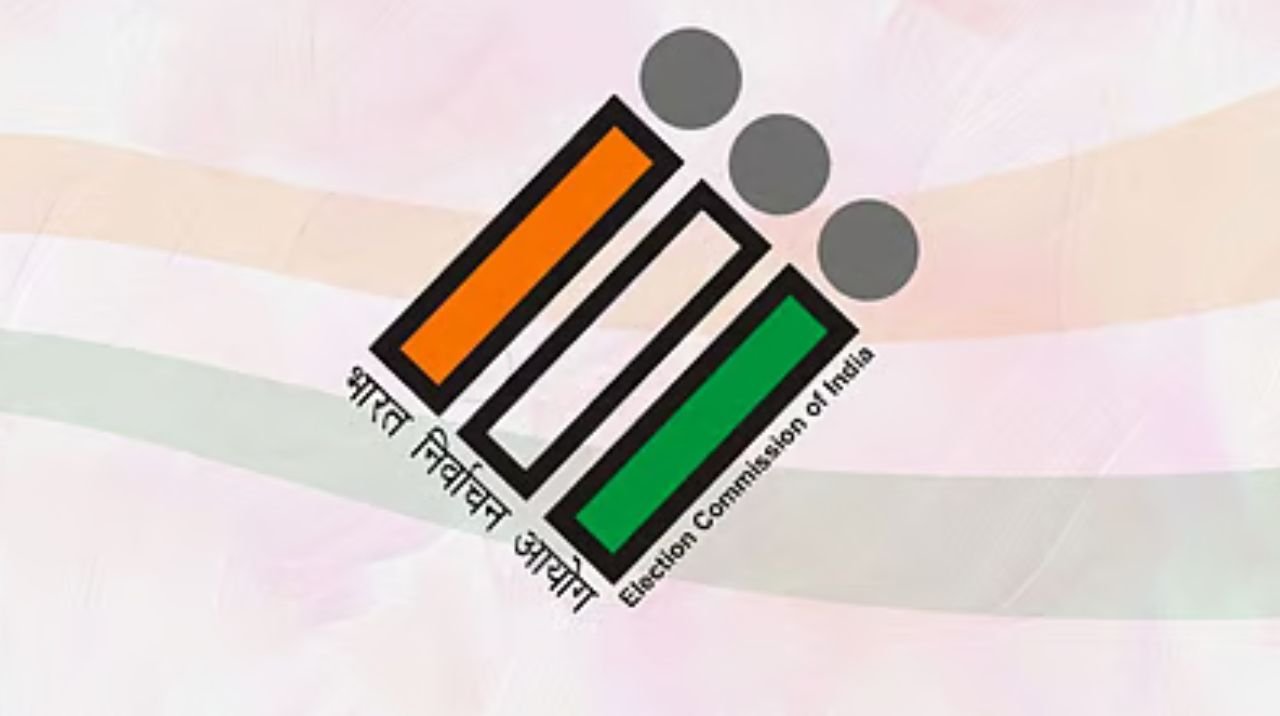 Logo of the Election Commission of India, indicating the review of preparations for the Bihar Assembly Election 2025