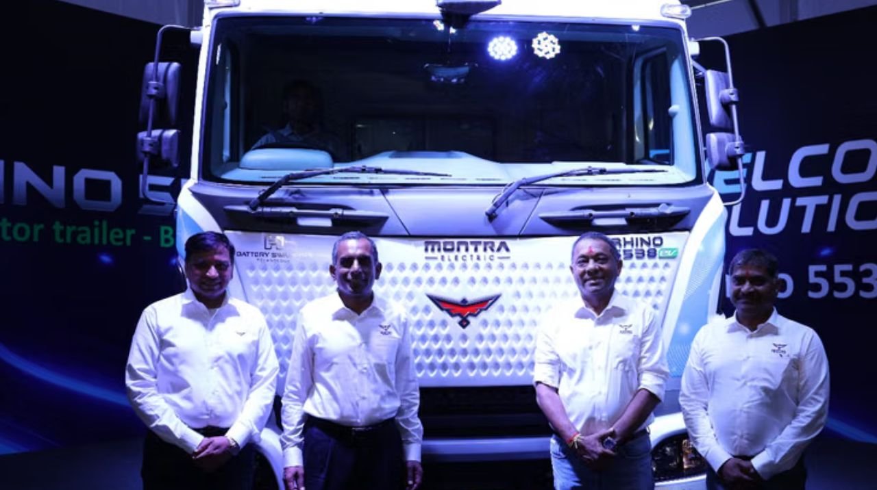 Montra Rhino EV: India's New 55-Ton Electric Truck Swaps Batteries in 6 Minutes